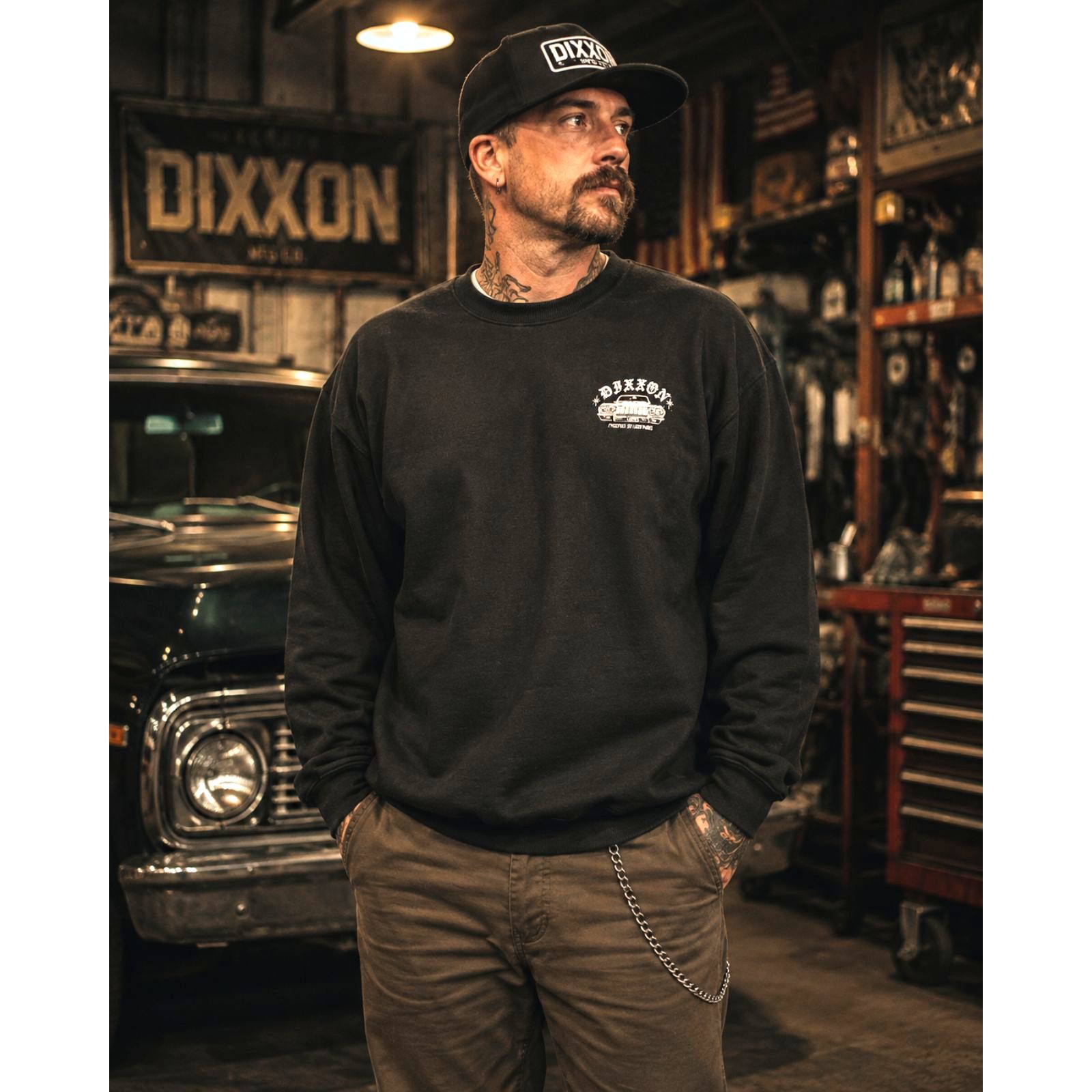 Dixxon Flannel Co Black Pullover Sweatshirt Top Mens Size Large Dixxon Flannel Co Black Pullover Sweatshirt Top Mens Size Large
